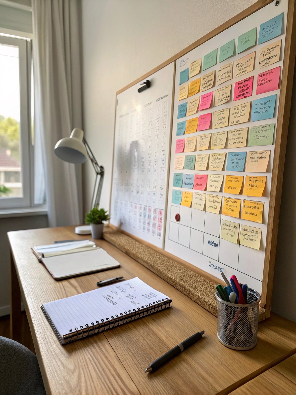 Team collaboration board with task assignments